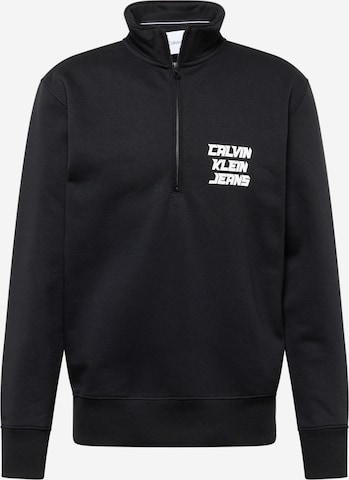 Calvin Klein Jeans Collegepaita värissä musta: edessä