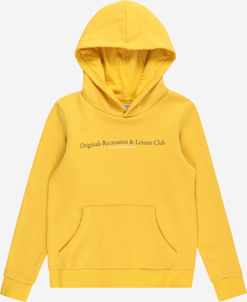 Jack & Jones Junior Sweatshirt 'BRINK CITY' in Yellow: front