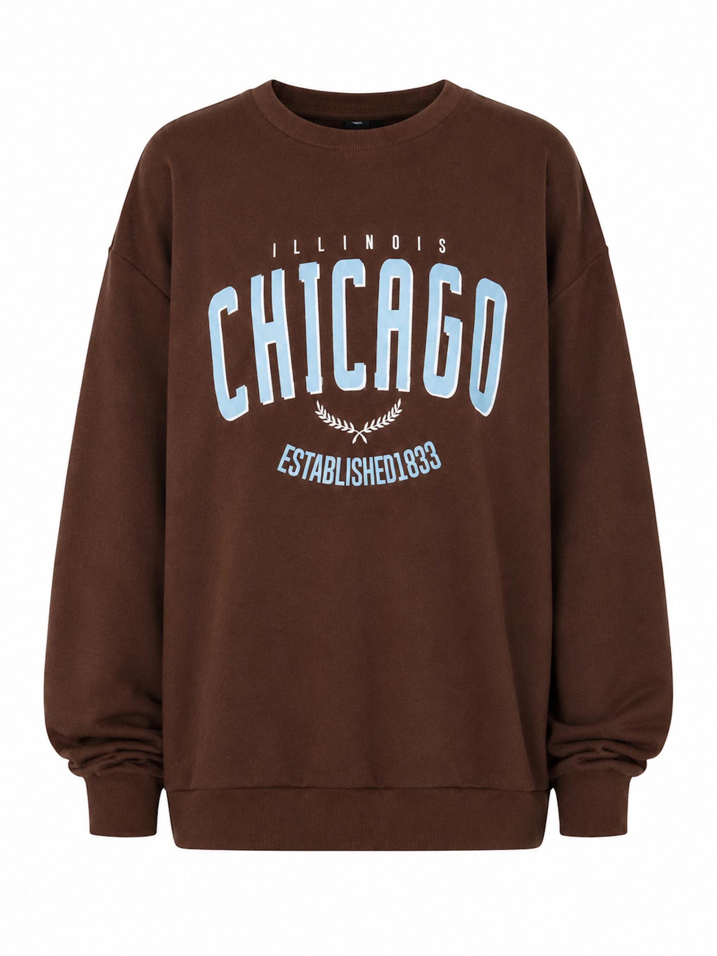 Worldclassca Oversizepullover 'Chicago'‌‌‌‌‌ in Braun: Vorderseite