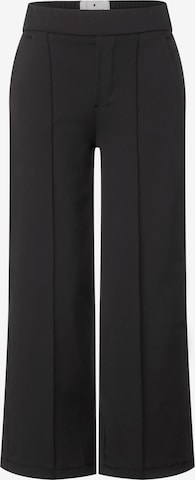 STREET ONE Wide Leg Hose 'Emee' in Schwarz: predná strana