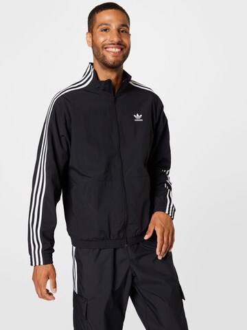 ADIDAS ORIGINALS - Chaqueta de entretiempo 'Adicolor Classics Lock-Up Trefoil' en negro: frente