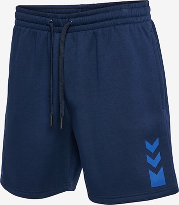 Hummel Regular Workout Pants 'Active' in Blue