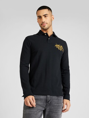 Tricou de la Polo Ralph Lauren pe negru: față