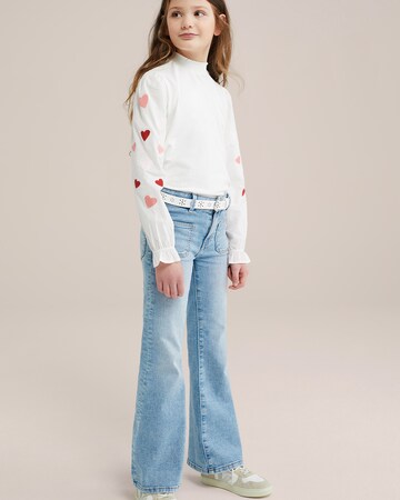 WE Fashion Shirt 'Meisjes' in White