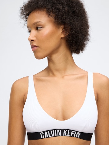 Bustier Hauts de bikini 'Intense Power' Calvin Klein Swimwear en blanc : devant