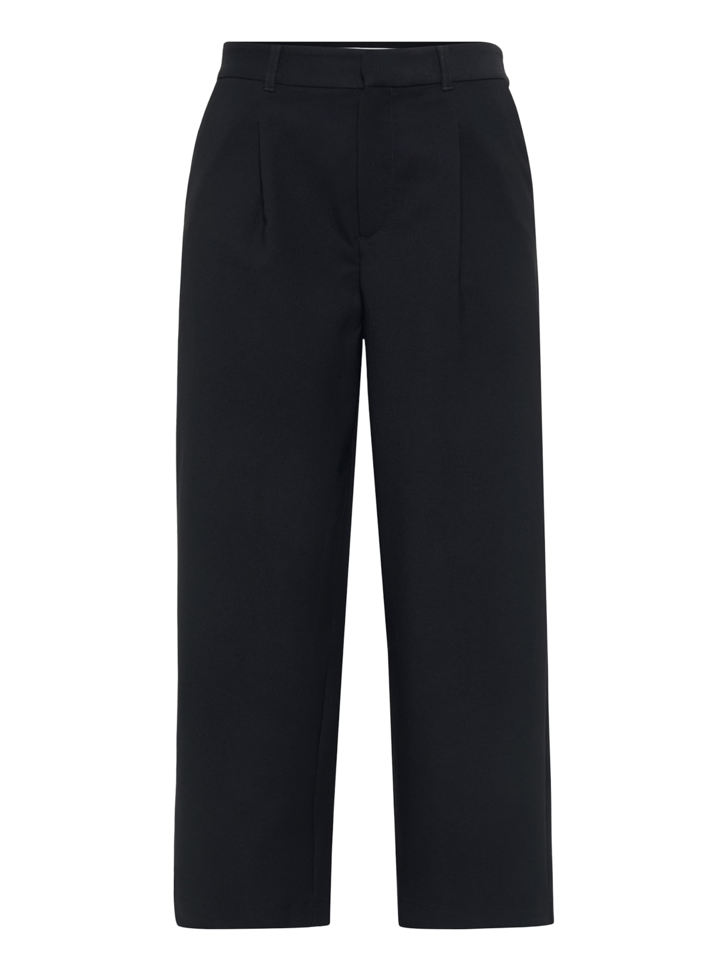 Only Tall Wide leg Παντελόνι πλισέ 'ONLLANDO' σε μαύρο: μπροστά