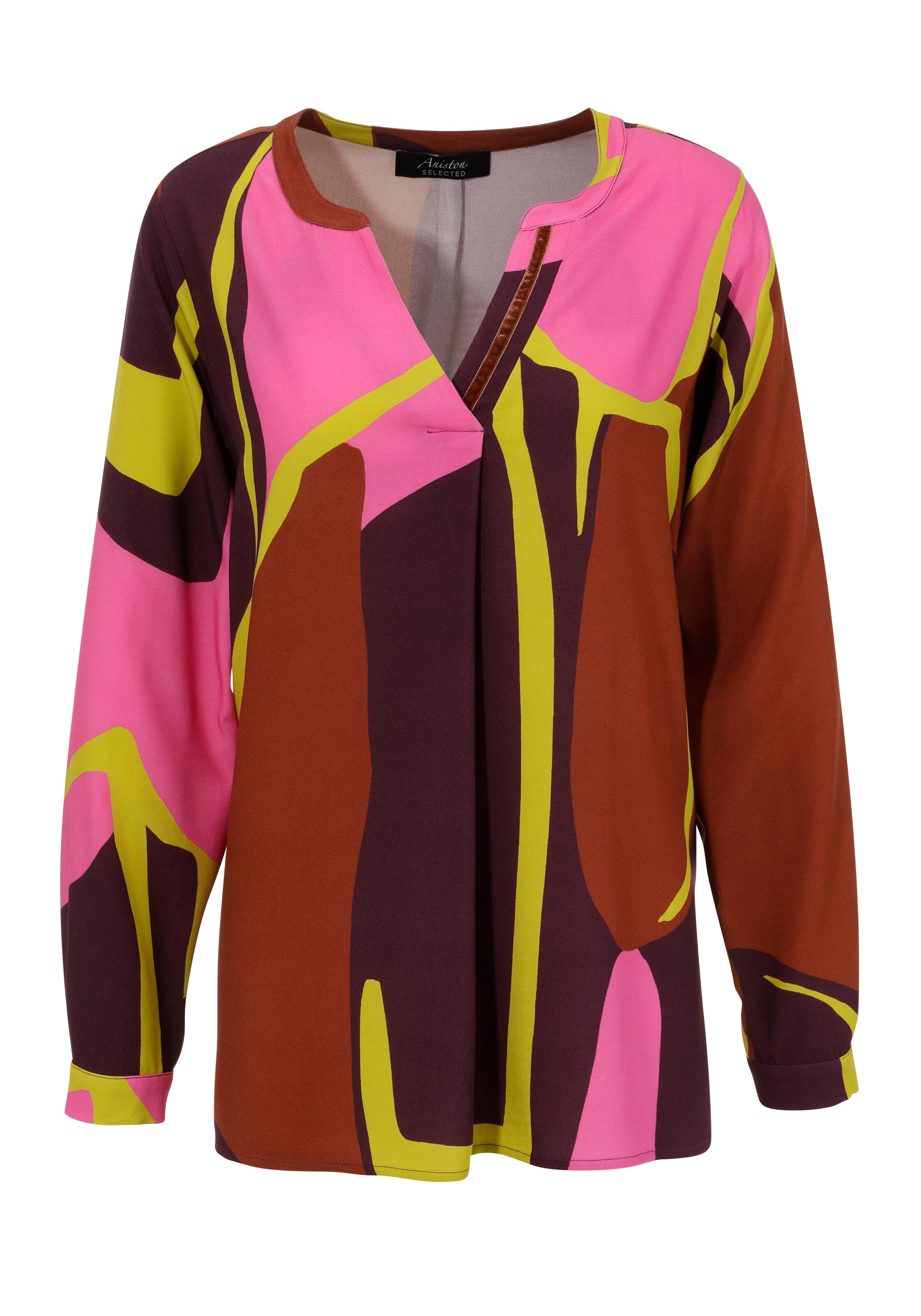 Aniston SELECTED Bluse in Mischfarben: Vorderseite