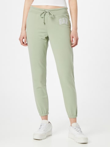 Effilé Pantalon GAP en vert : devant