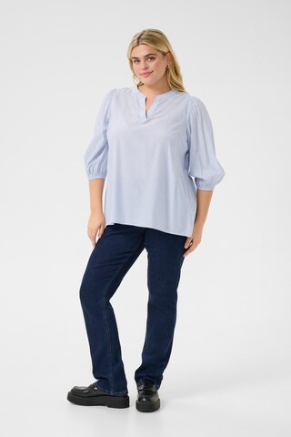 KAFFE CURVE Blouse in Blue