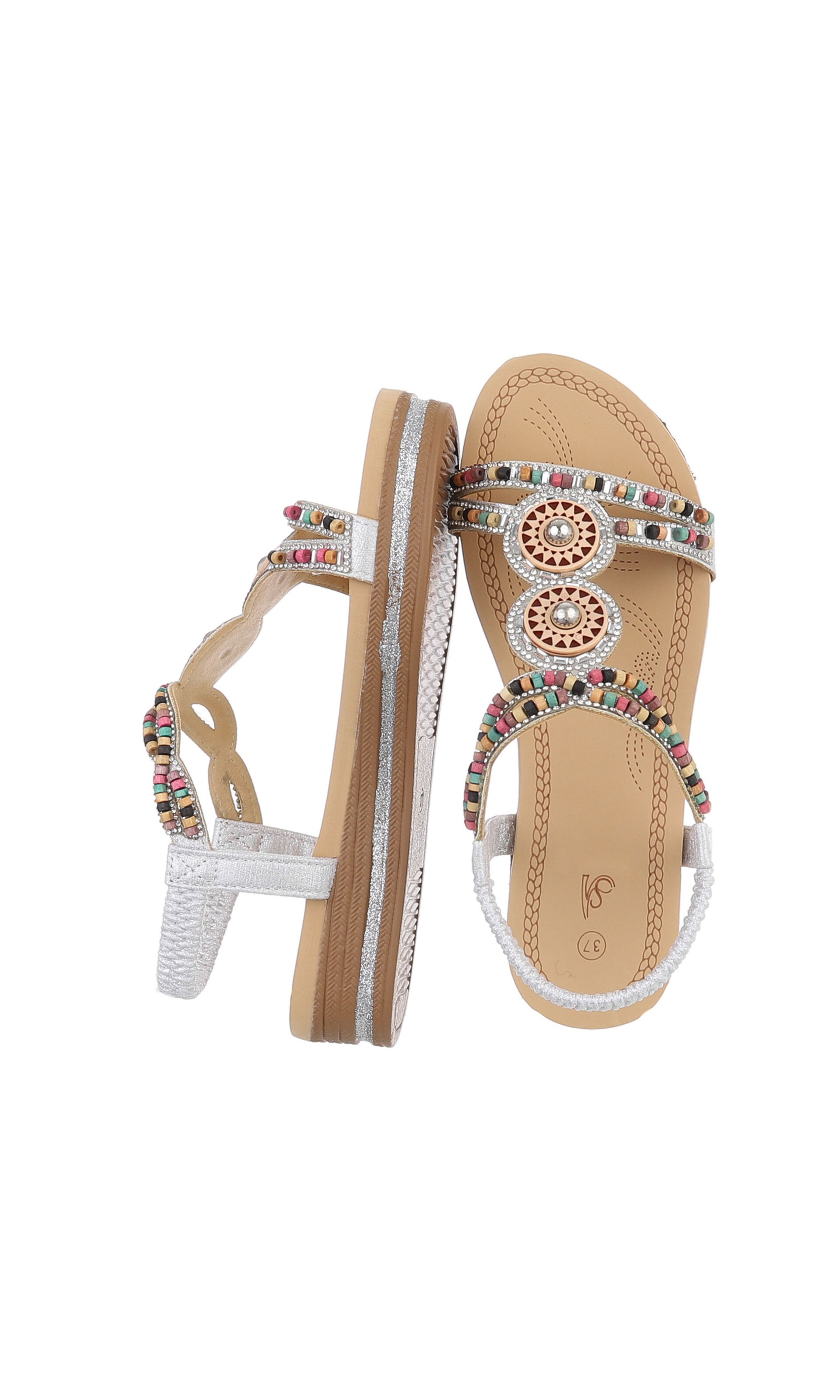 Ital-Design Strap Sandals in Mixed colors