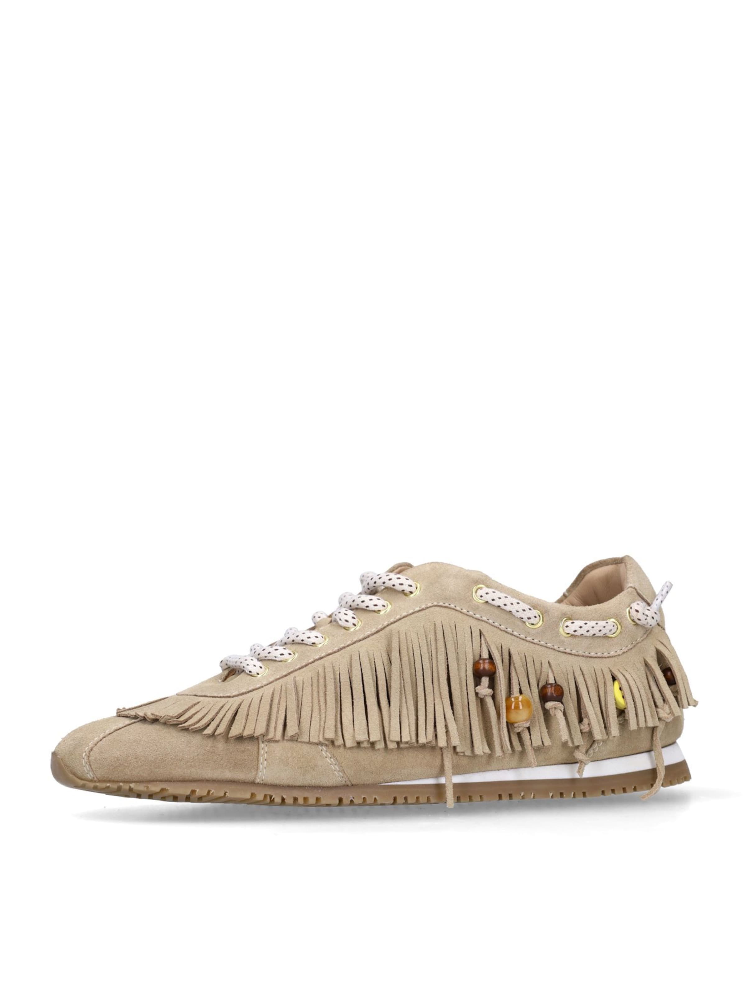 SACHA Baskets basses en 36 en beige, Vue avec produit