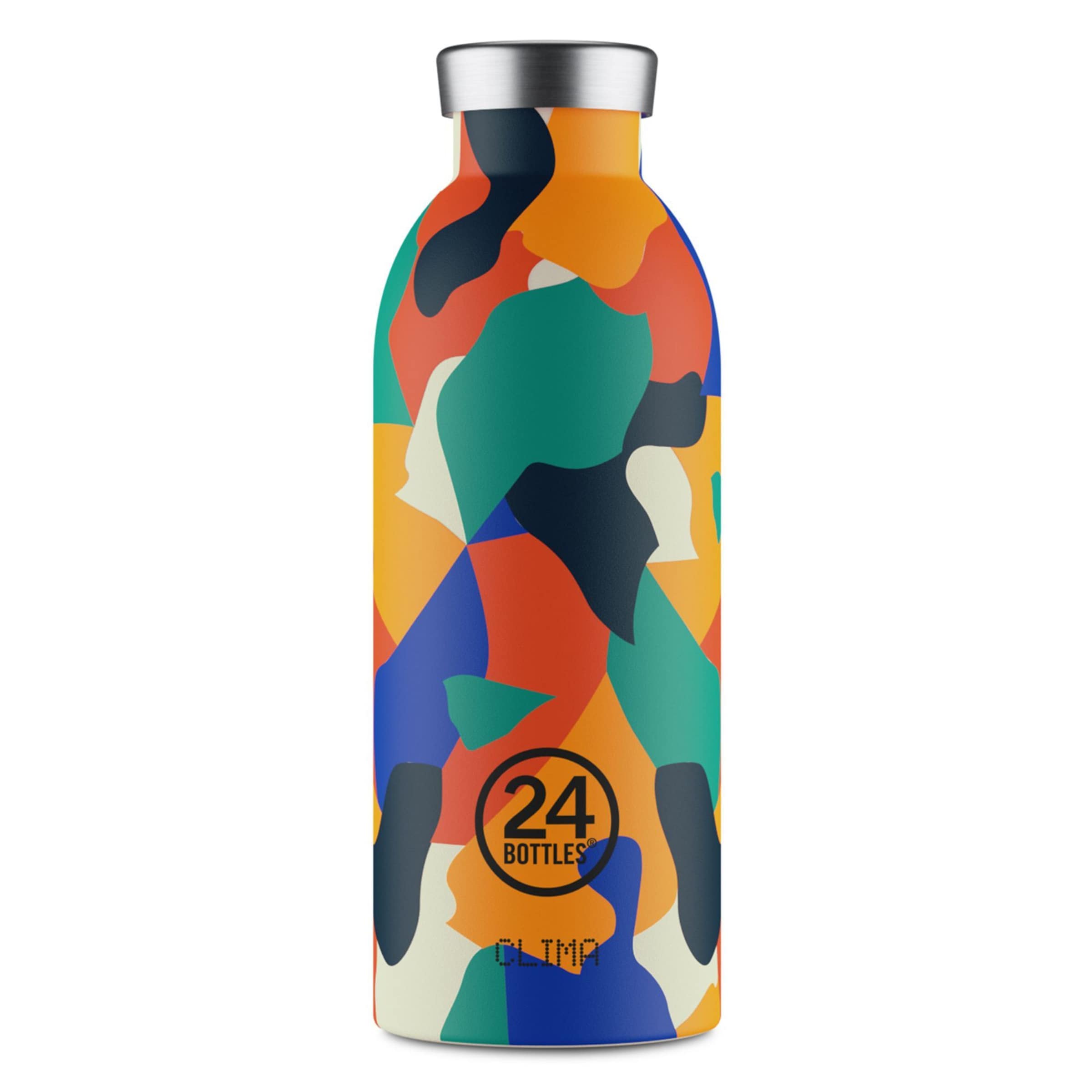 24Bottles Drinkfles 'Van Orton' in Oranje: voorkant