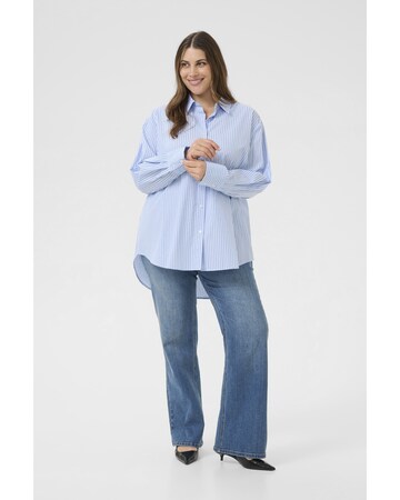KAFFE CURVE Bluse 'Victa ' in Blau