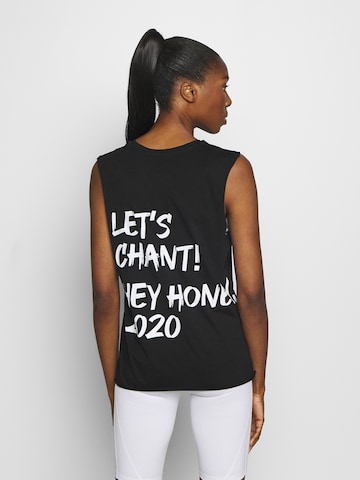 Hey Honey Sporttop 'Chant' in Zwart: voorkant
