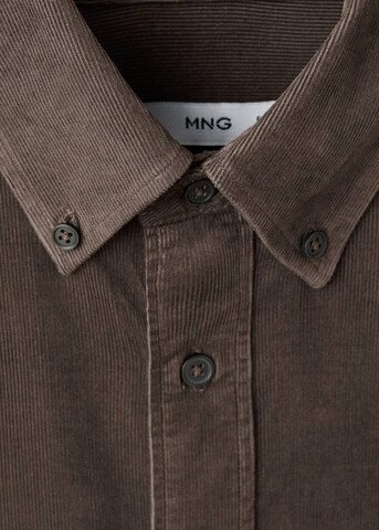 MANGO MAN Regular fit Button Up Shirt 'Tadi' in Brown