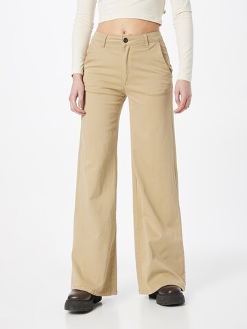 Wide leg Pantaloni di Urban Classics in beige: frontale