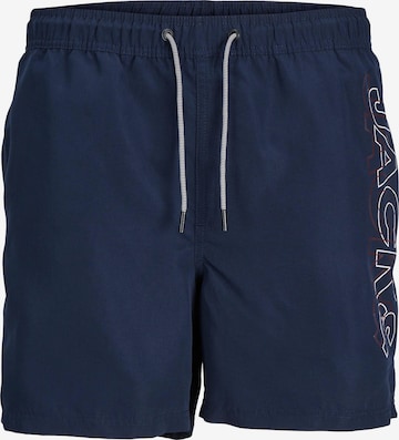 JACK & JONES - Calções de banho 'FIJI' em azul: frente