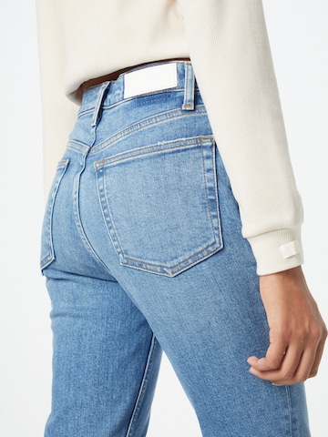 RE/DONE - Skinny Vaquero '90S HIGH RISE ANKLE CROP' en azul