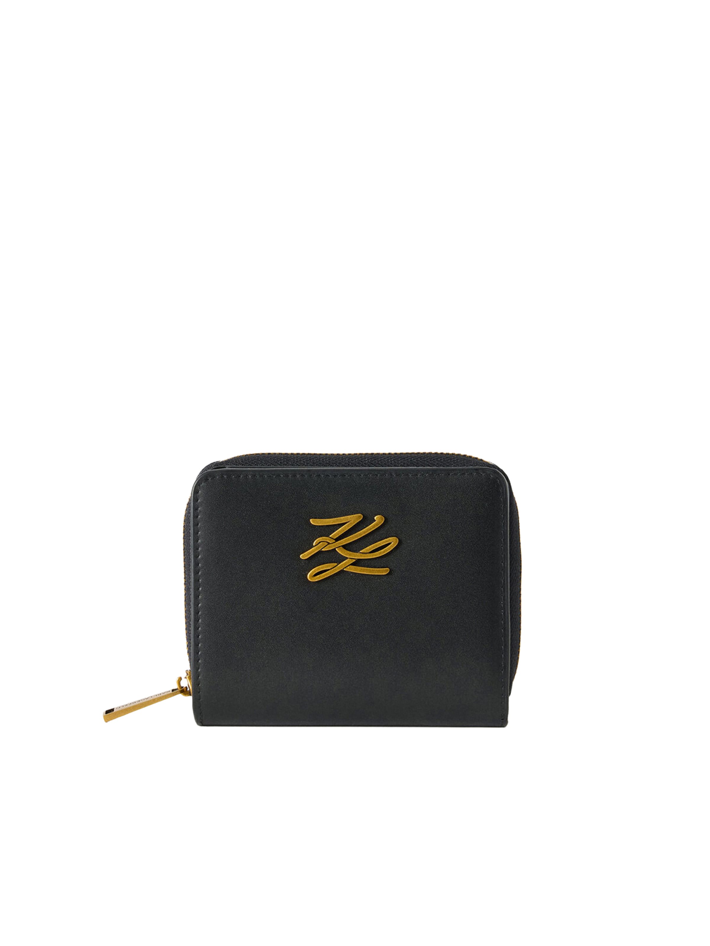 Karl Lagerfeld Plånbok 'K/AUTOGRAPH' i svart: framsida