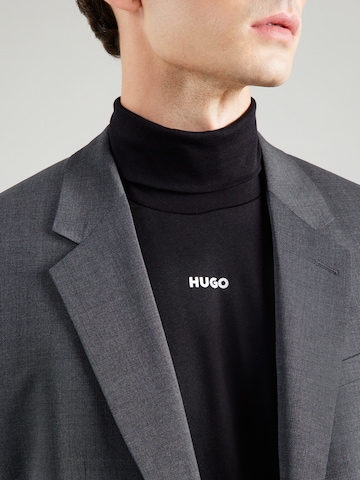 HUGO Тениска 'Daporollo' в черно