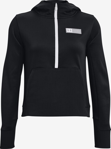 UNDER ARMOUR Athletic Sweatshirt 'Armour Fleece' in Black: front