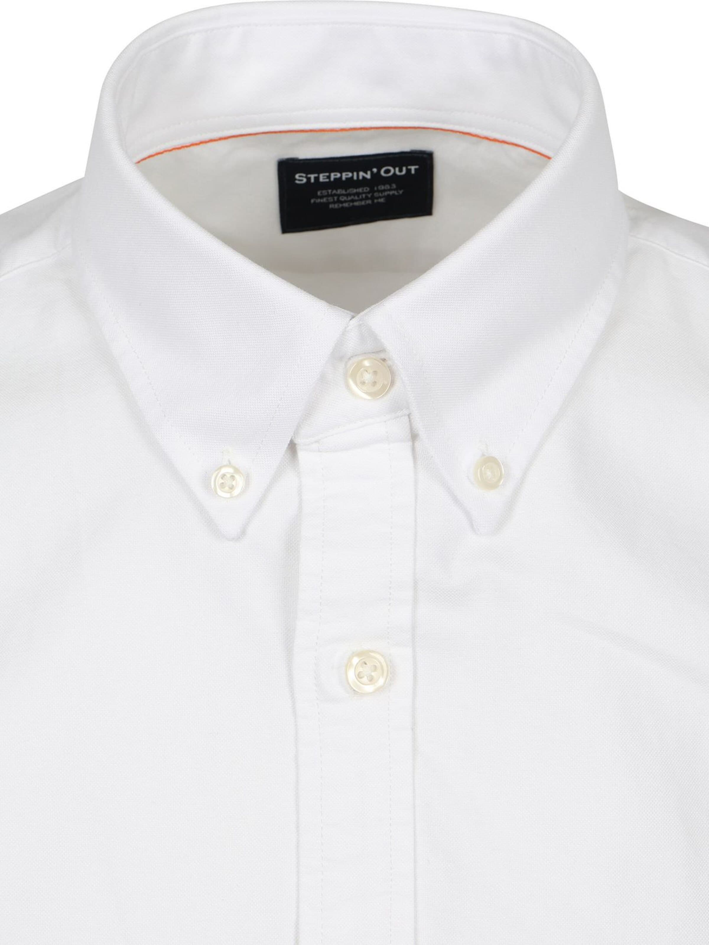 Steppin' out Regular fit Button Up Shirt in White