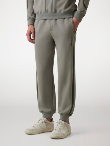 GUESS Tapered Pants in Green: front