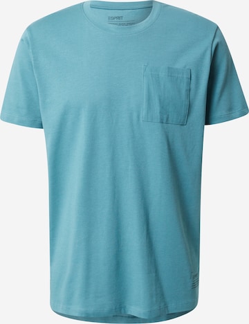 ESPRIT T-Shirt, värv sinine: eest vaates