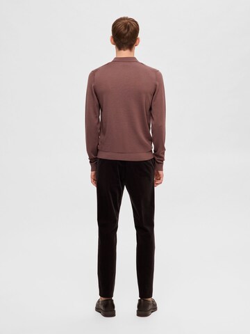 SELECTED HOMME Sweater in Brown