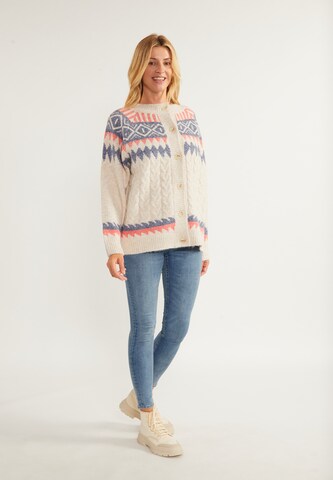 usha BLUE LABEL Knit Cardigan 'Lynnea' in Beige