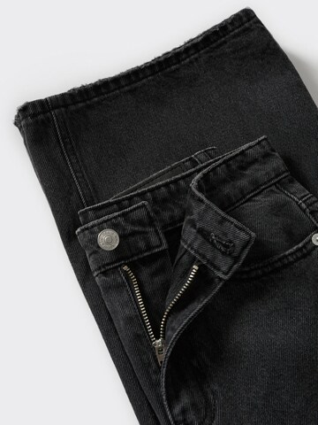 MANGO TEEN Zvonové kalhoty Džíny – černá