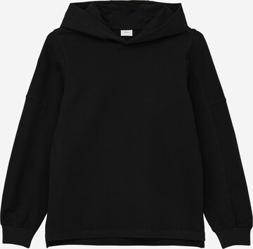 s.Oliver Sweatshirt in Zwart: voorkant