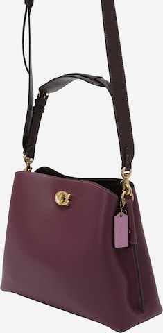 COACH Handbag in Purple: front