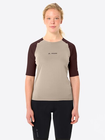 VAUDE Functioneel shirt 'Kuro II' in Beige: voorkant