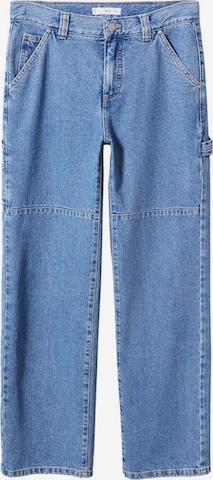 MANGO Loose fit Cargo Jeans 'Kyomi' in Blue: front