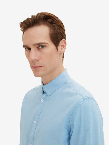 TOM TAILOR Regular fit Button Up Shirt in Blue