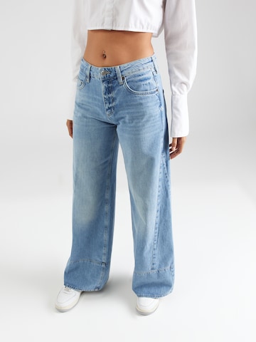 Sisley Wide leg Jeans in Blauw: voorkant