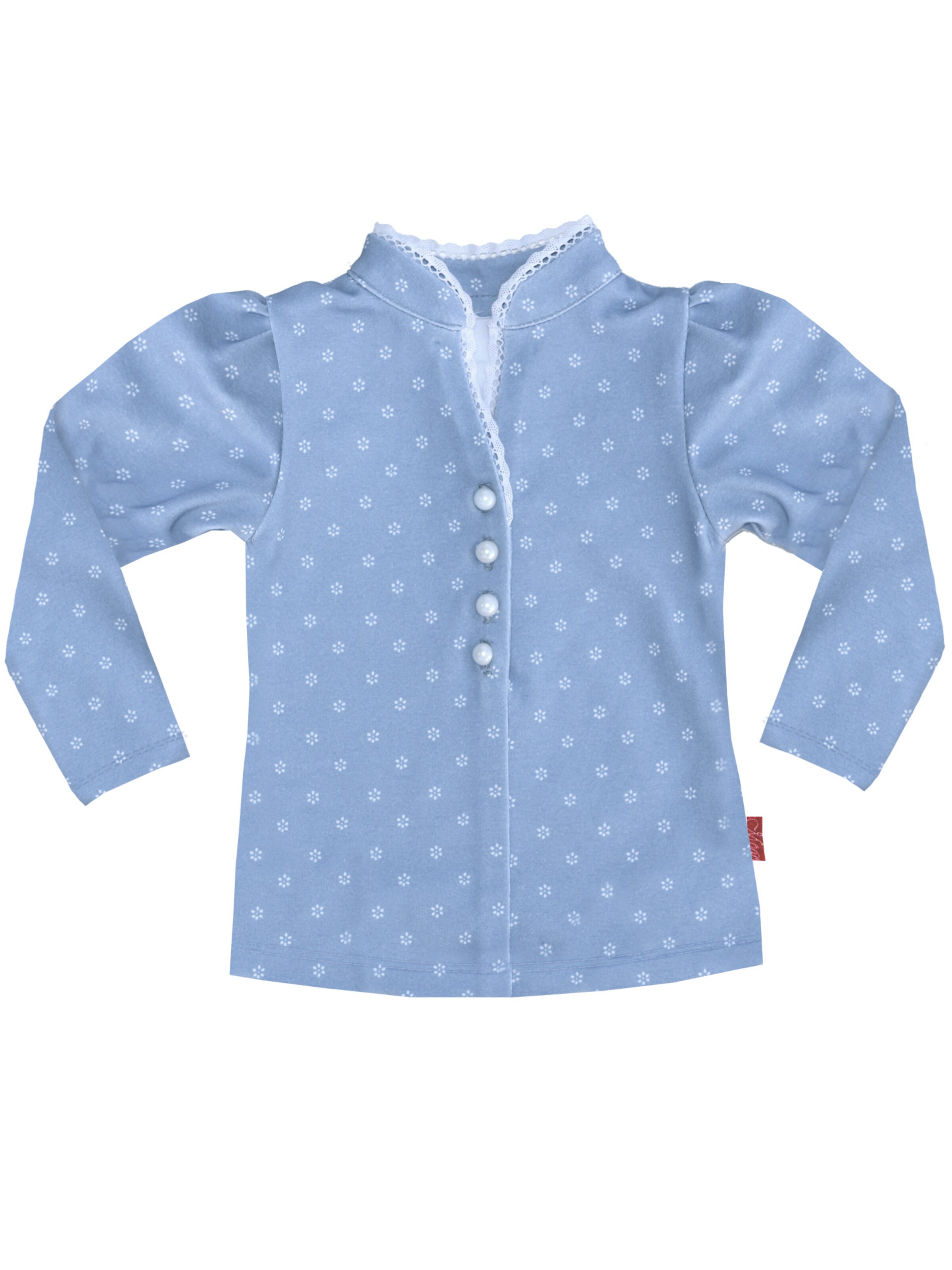 Mogo Shirt 'Madrisella'‌‌‌‌‌‌ in Blau: Vorderseite