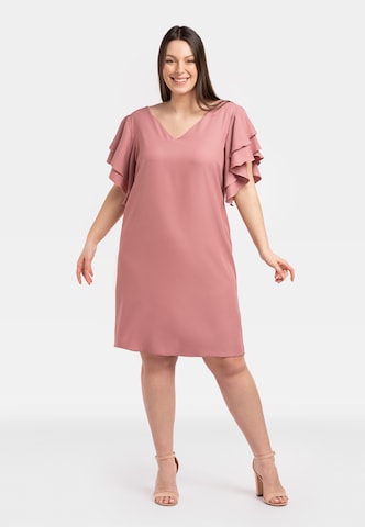 Robe de cocktail ' ELIANA ' Karko en rose