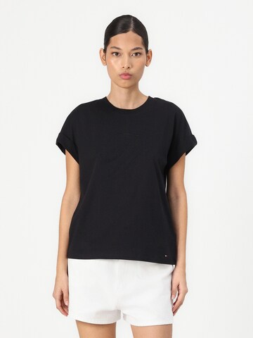 T-shirt TOMMY HILFIGER en noir : devant