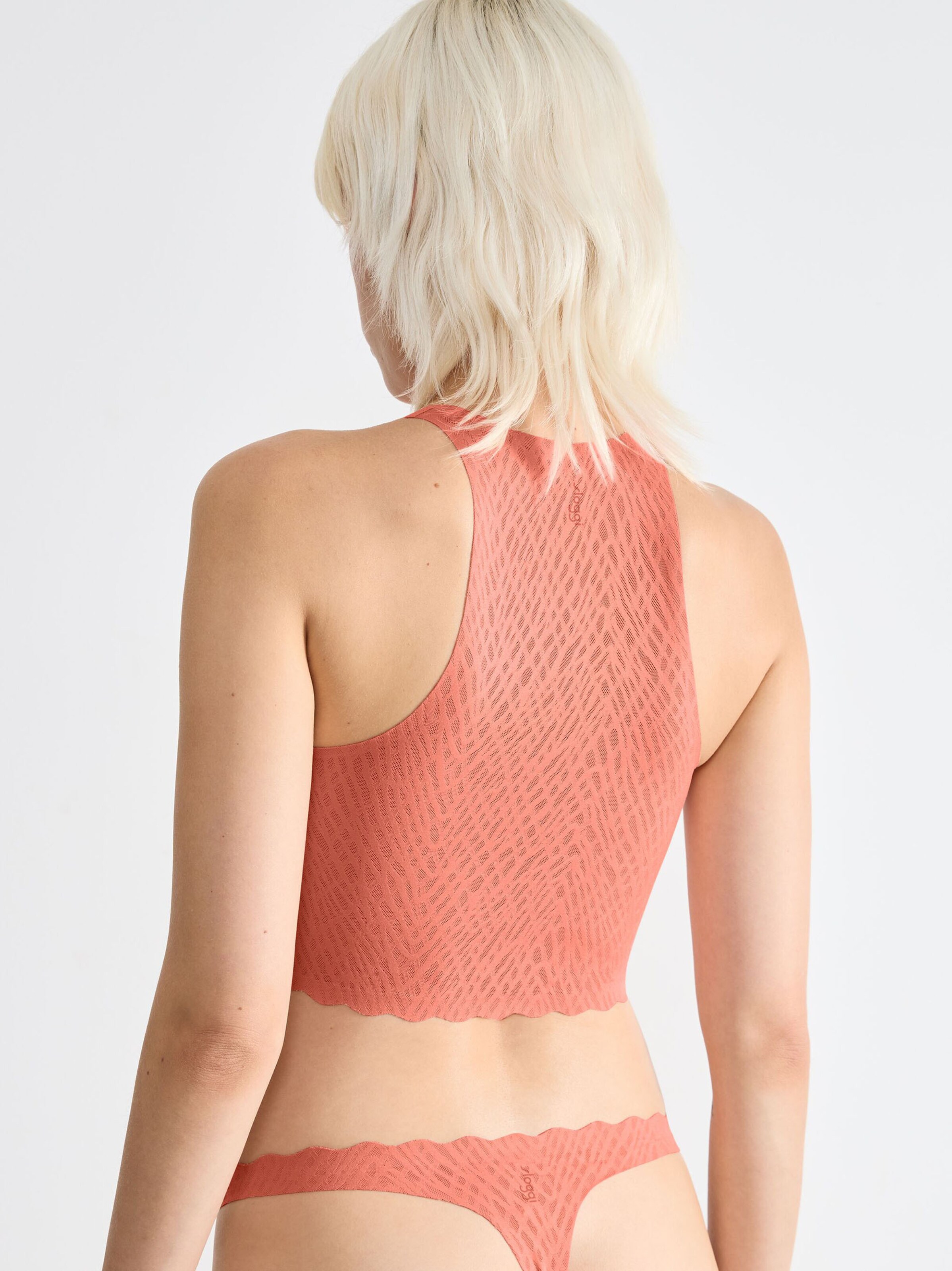 SLOGGI - Soutien Bustier Soutien ' ZERO Feel Bliss Crop Top ' em laranja