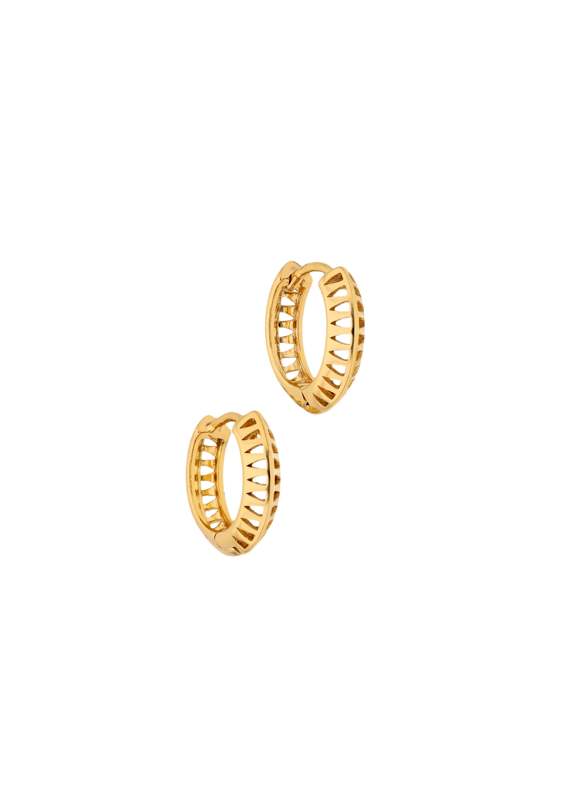 IZIA Boucles d'oreilles en or rose, Vue avec produit