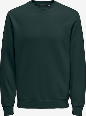 Only & Sons Sweatshirt 'ONSCERES' in Green: front