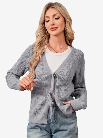 Yesfashion Strickjacke in Grau: Vorderseite