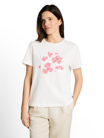 Tricou de la TOM TAILOR pe alb: față