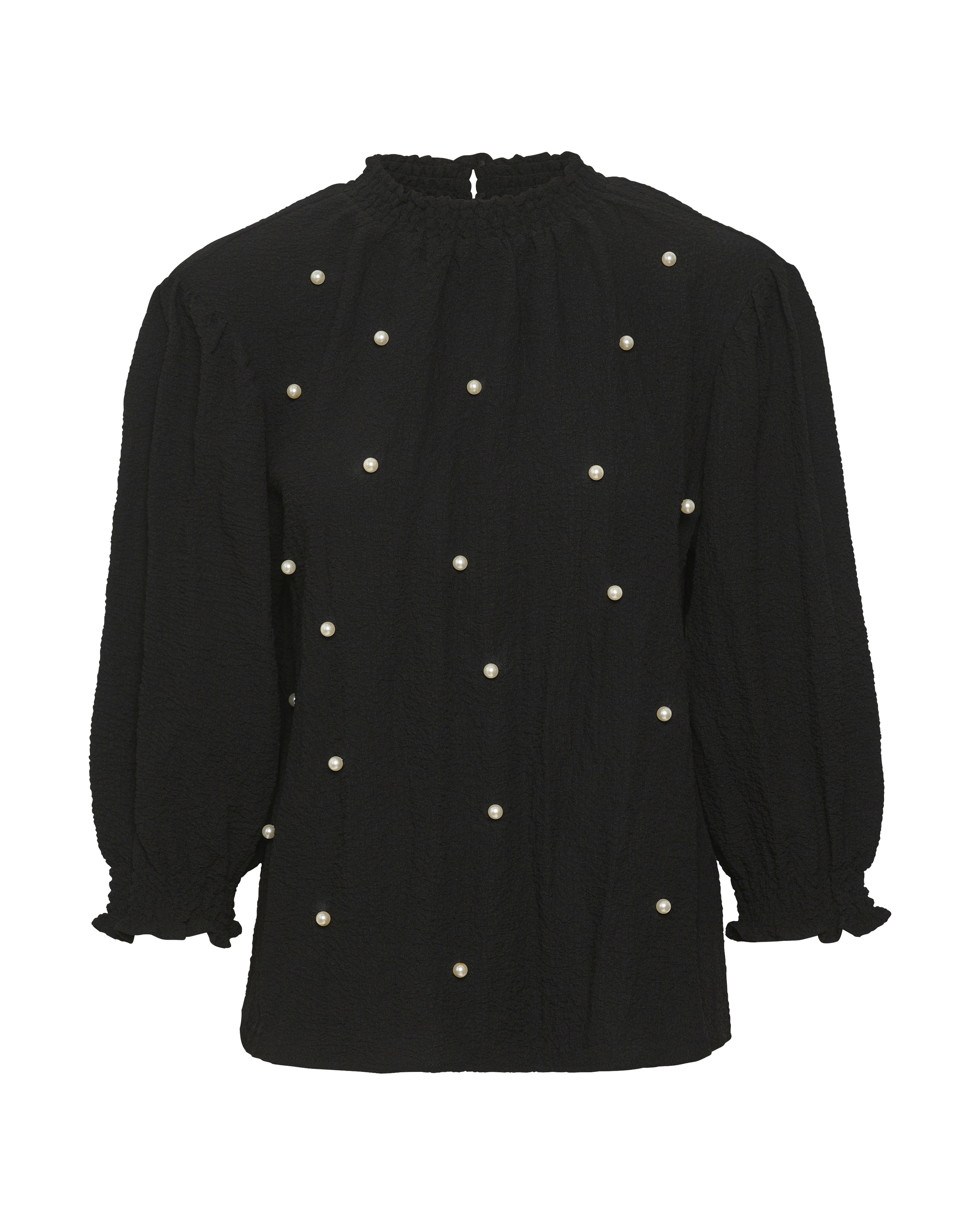 SAINT TROPEZ Blouse in Black: front
