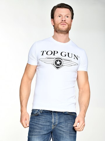 TOP GUN Shirt in White: front