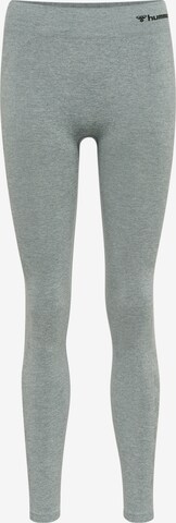 Hummel Skinny Sportbroek 'Ci' in Groen: voorkant