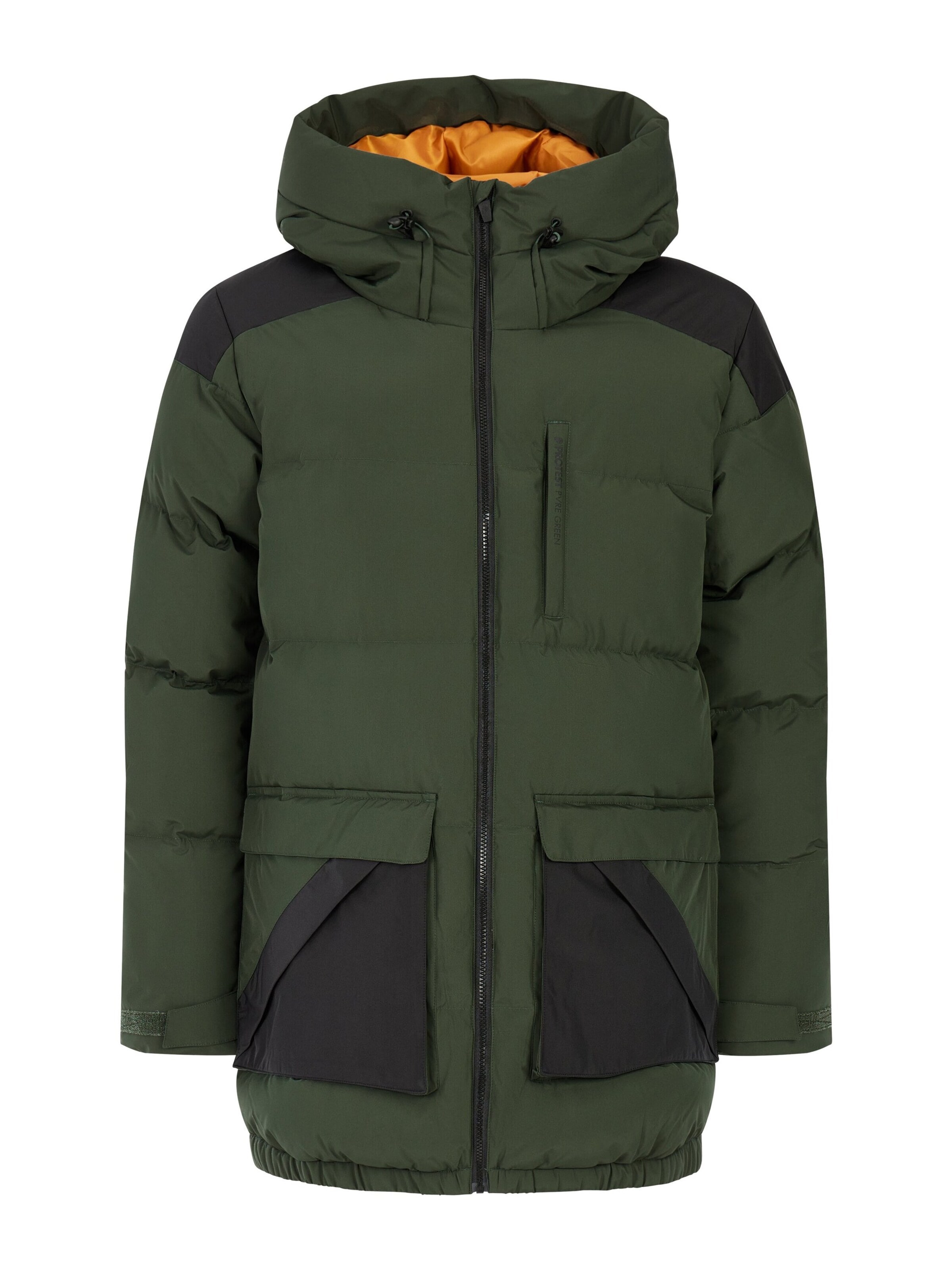 PROTEST Winterjacke 'PRTFollow'‌‌‌‌ in Grün: Vorderseite