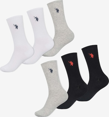 U.S. POLO ASSN. Socken in Grau: Vorderseite